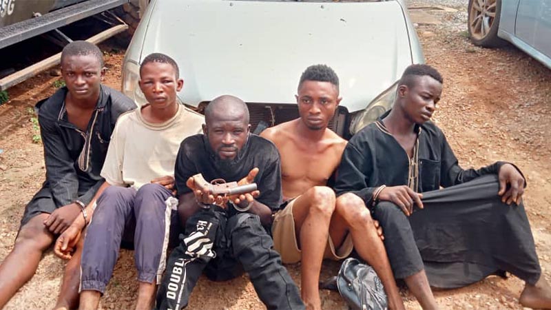 Ogun Police Arrest Five-Man Robbery Gang Based In Lagos