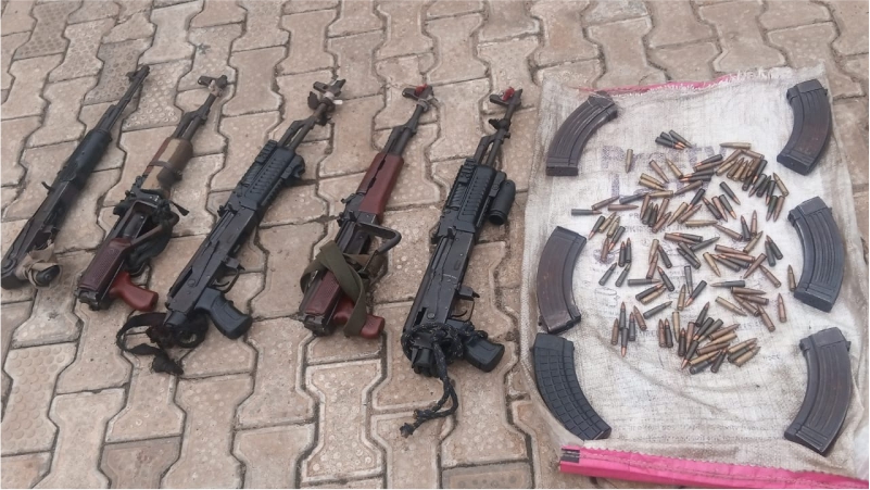 Delta Police Engage Armed  Hoodlums,  Recover Five AK47 Riffles, 117 Bullets