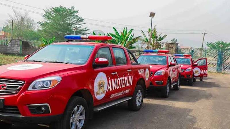 Amotekun Arrests Female Fraudster, 7 Others, Recovers Female Parts From Another