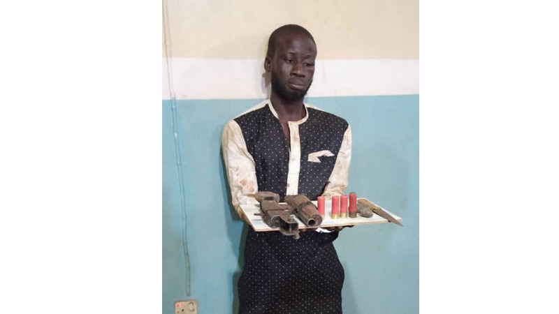 Police Arrest Notorious Suspected Cultist Going For Operation, Two Local Pistols Recovered