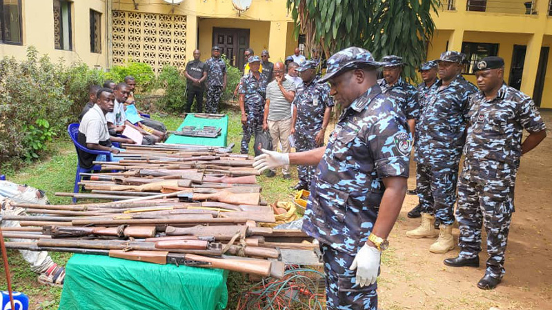 Armed Robbers Abandon Arms, Ammunition Inside Keke In Delta