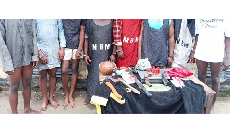 Delta Police Arrests 10 Cultists, Armed Robbers, Recovers Several Guns, Cult Regalia | CP Abass Advises Residents To Be At Alert