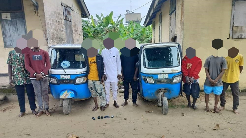 Delta Police Arrests 8 Suspected Kidnappers, Recovers Victim’s Car