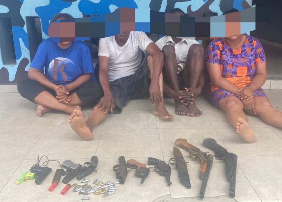 Delta Police Records Breakthrough, Recovers Three AK47 Rifles, Four Guns, Pistol, 87 Ammunition