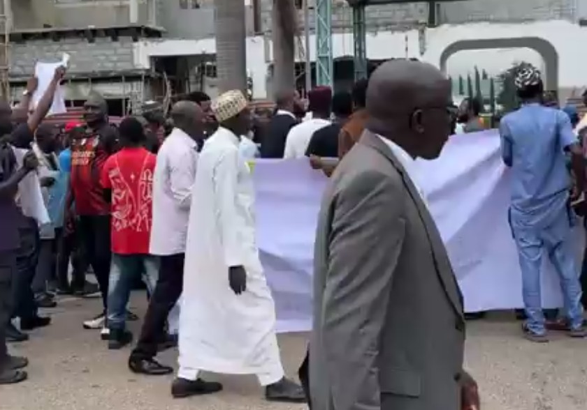Protest By Retired Police Officers At National Assembly Abuja, over Poor Pension/gratuity