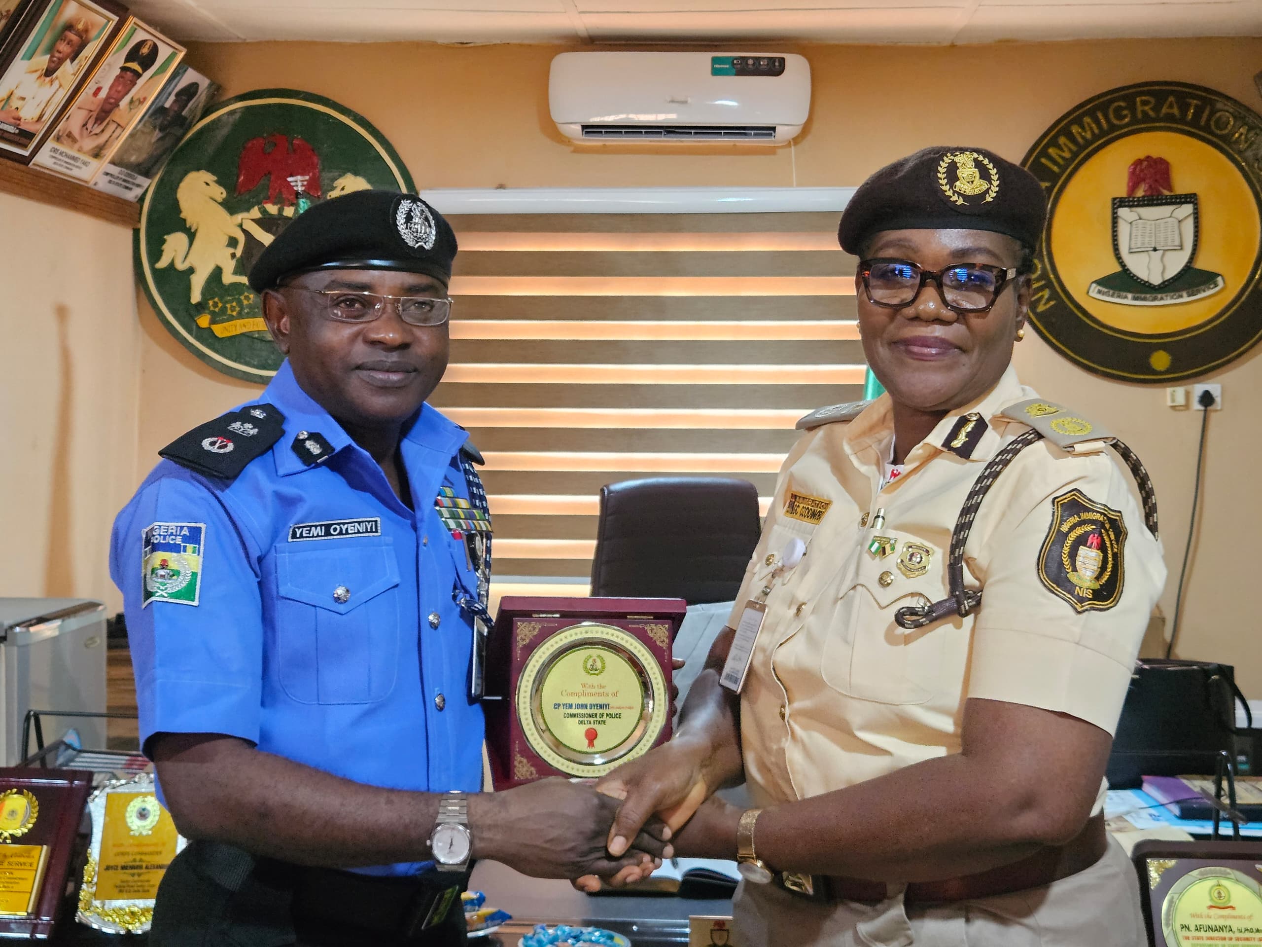 Delta State CP Oyeniyi Visits DSS, Immigration, Others, Harps On Inter-Agency Synergy