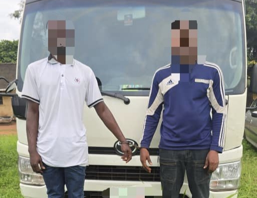Police Foils Cross-Border Smuggling Of 28 Seater Bus Stolen In Lagos, Arrests Coy Driver