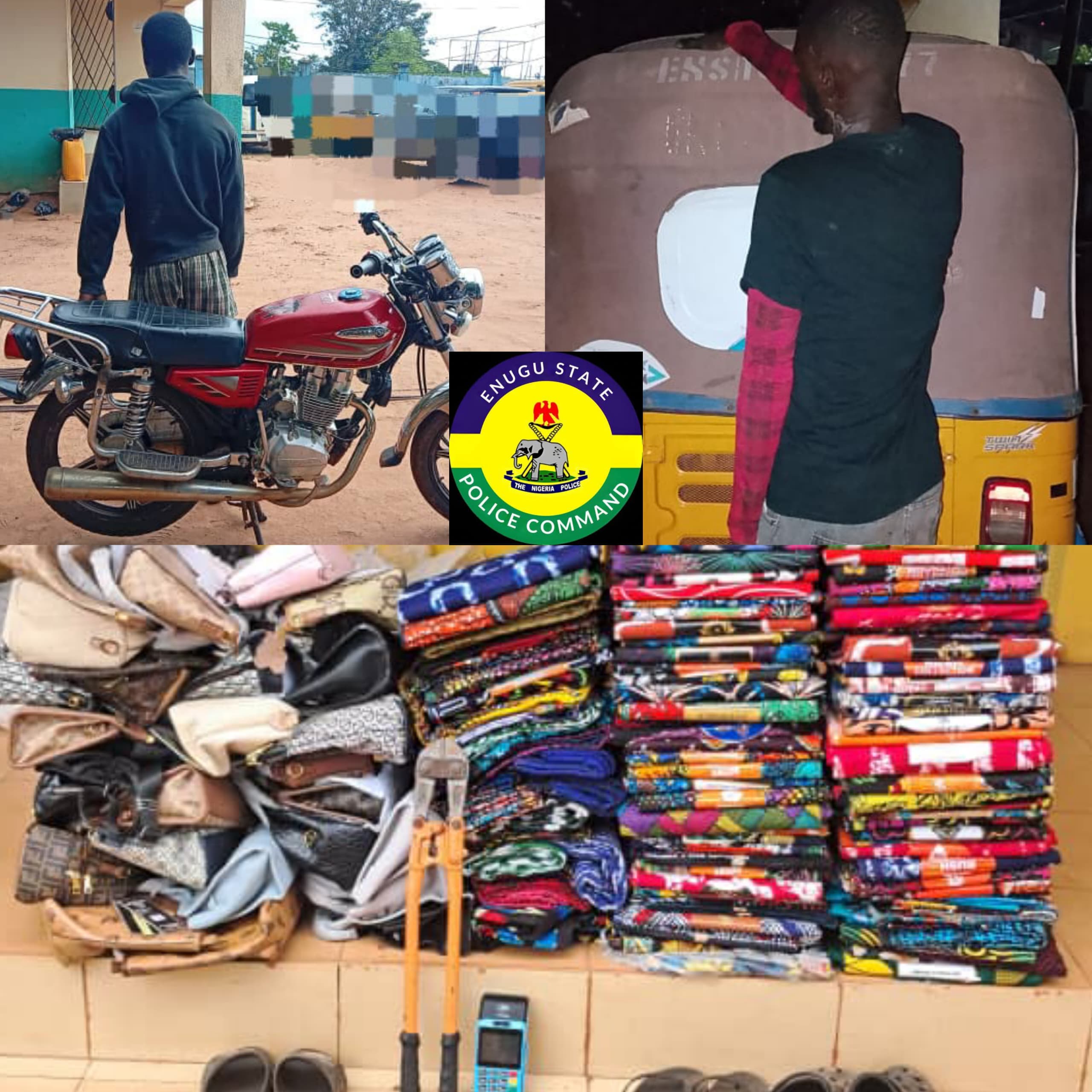 Police Arrest Man Hiding In Uncompleted Building With Tricycle Stolen In Church