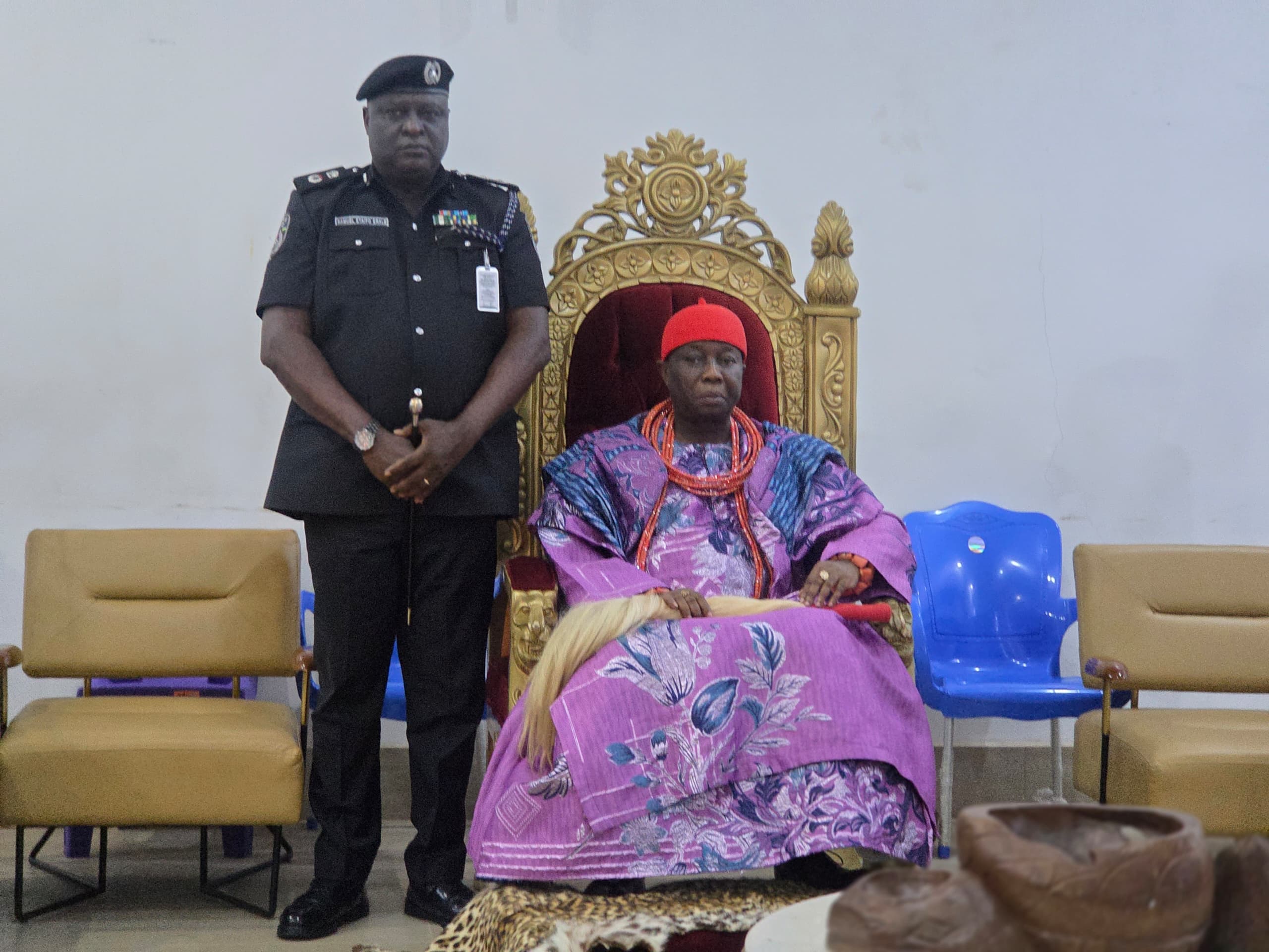 CP Erale Harps On Credible, Timely Information As Panacea For Crime Prevention, As He Visits Asagba Of Asaba