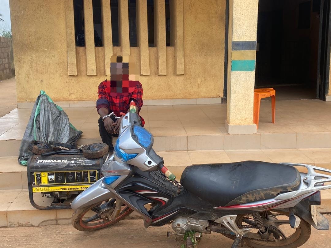 Ogun Police Foils Robbery, Arrests Suspect, Recovers Stolen Motorcycle, Generator