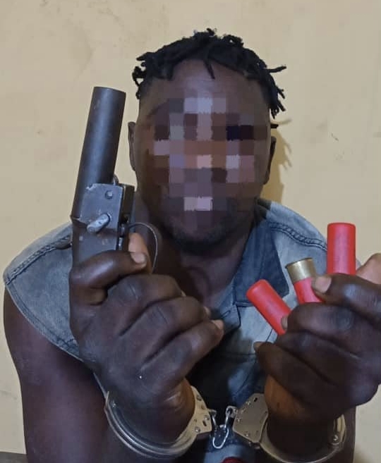 Ogun SWAT Arrests Suspected Cultist, Recovers Two Pistols, Ammunition